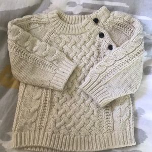 Toddler cozy ivory sweater
